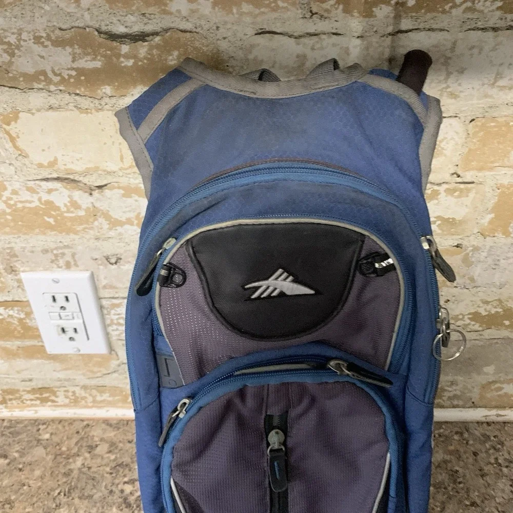 High Sierra Hiking Backpack Black Red Airflow Cooled Back Support Trail Bag